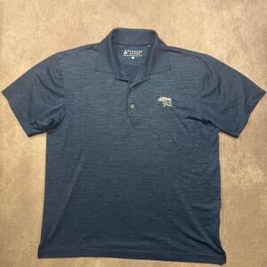 Bermuda Sands Torrey Pines Golf Polo Shirt Men's Medium Heather Blue